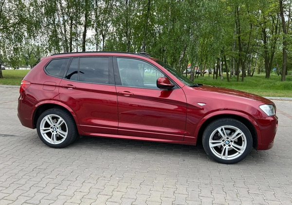 BMW X3 cena 65000 przebieg: 252000, rok produkcji 2012 z Ścinawa małe 232